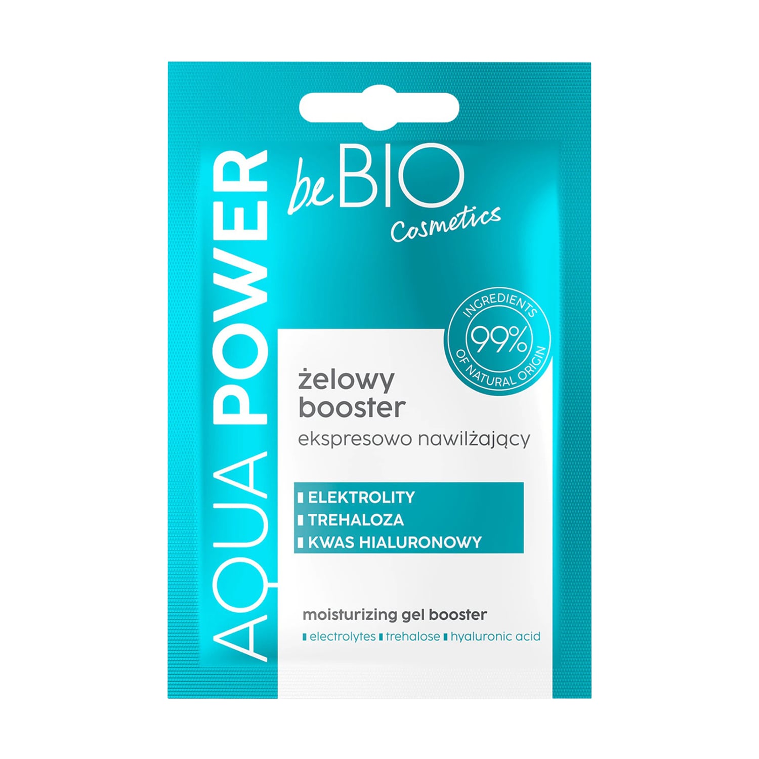 Зволожувальний гель-бустер для обличчя beBIO Aqua Power Moisturizing Gel Booster, 10 мл